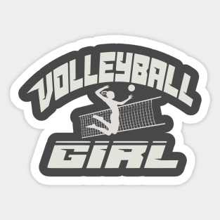 Volleyball Girl sports net jumping court athletic Sticker